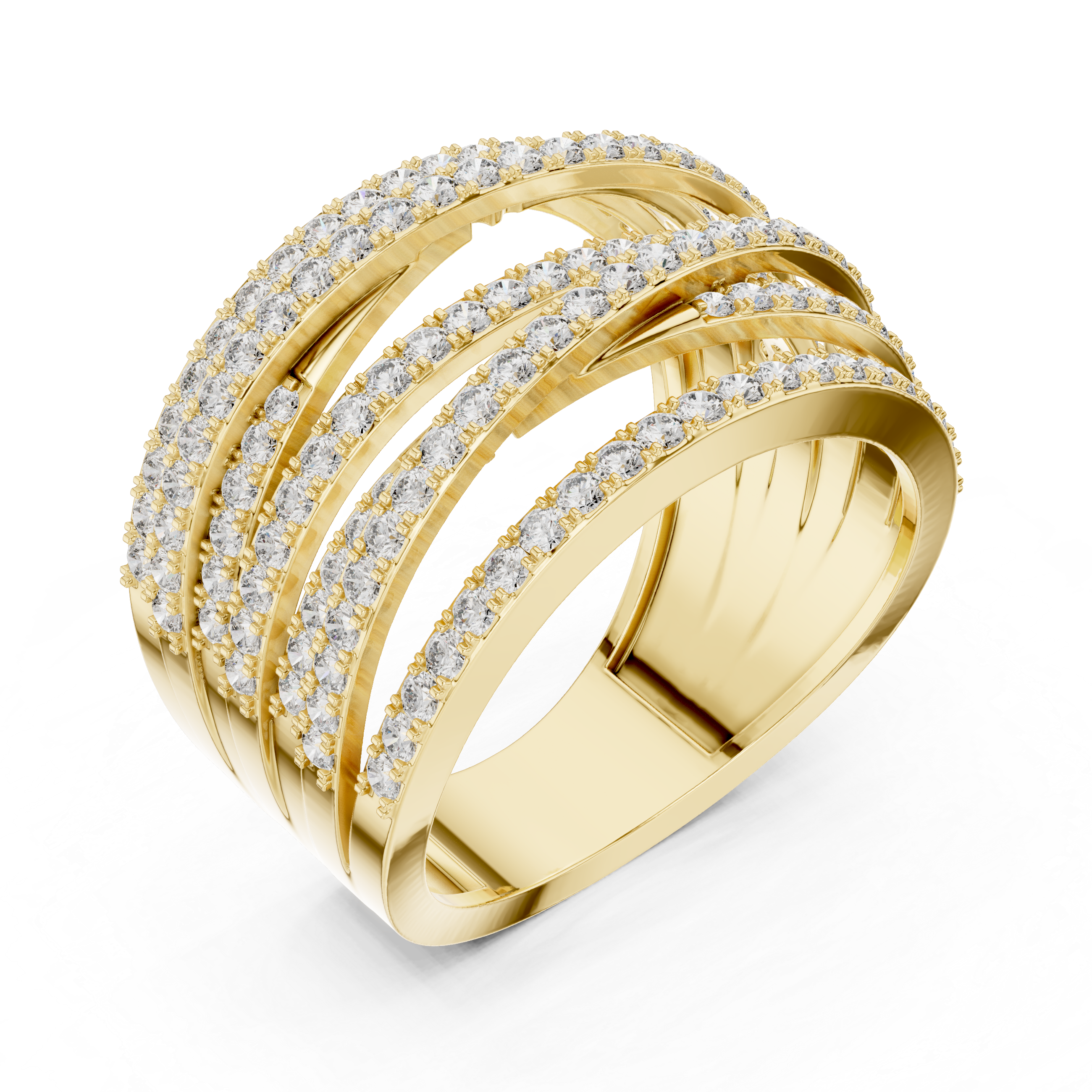 Cadence Beat lab grown diamond ring