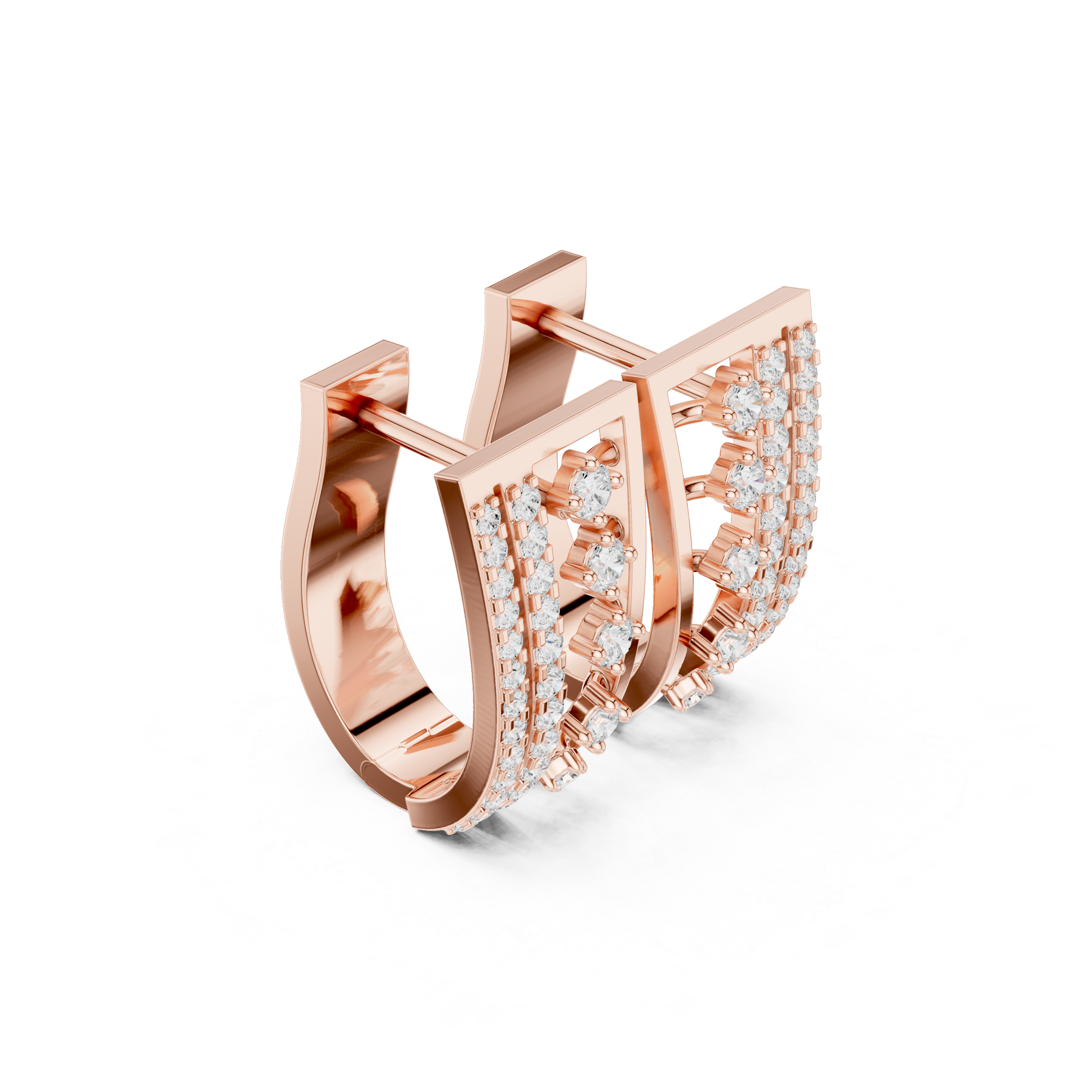 One Kind lab grown diamond earring design