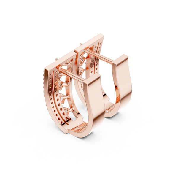 One Kind lab grown diamond earring design