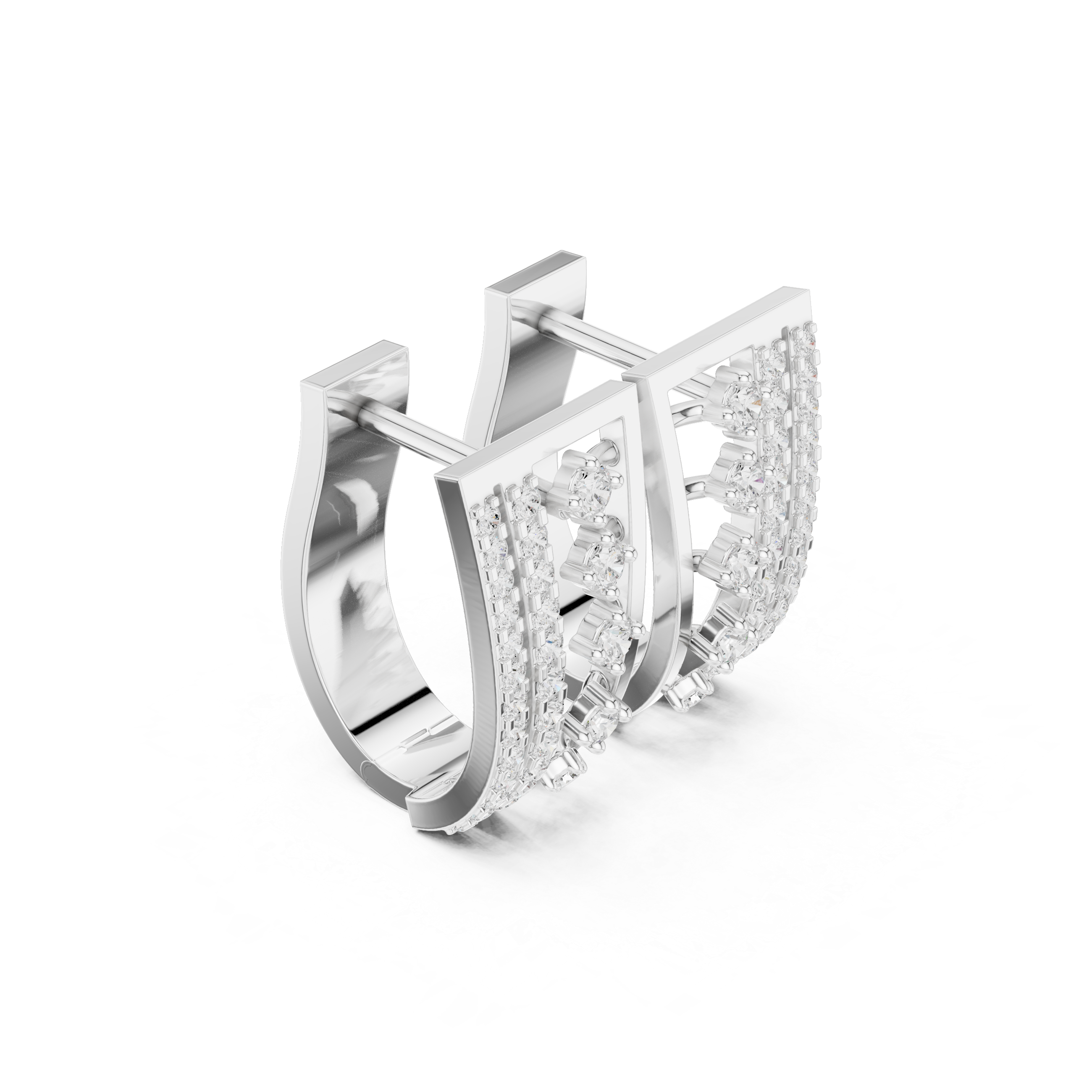 One Kind lab grown diamond earring design