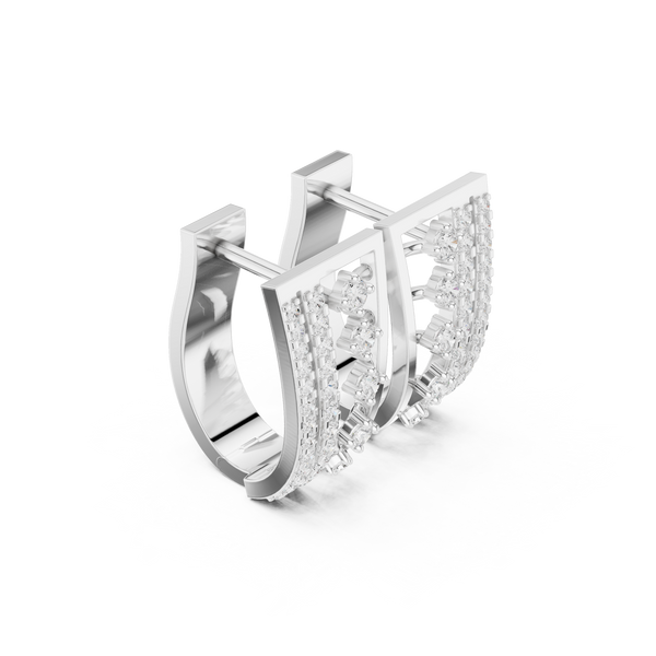 One Kind lab grown diamond earring design