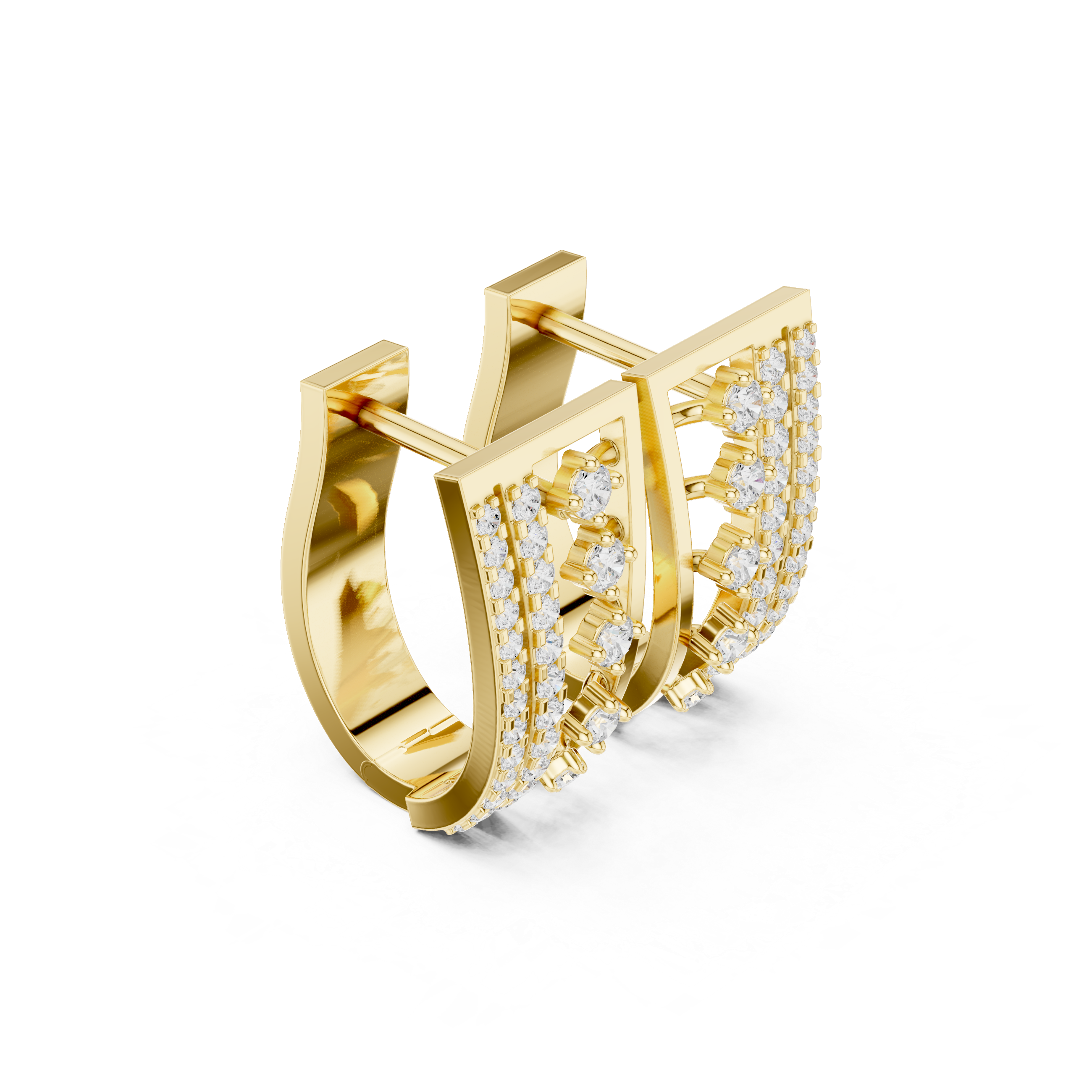 One Kind lab grown diamond earring design