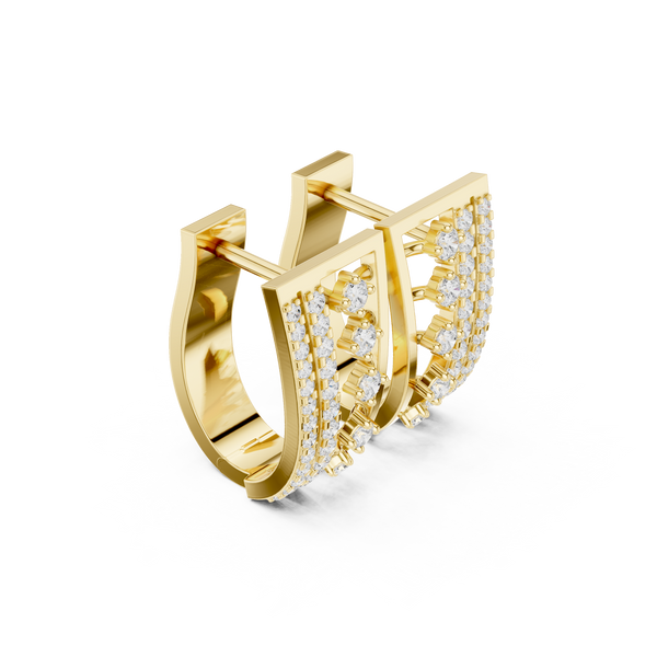 One Kind lab grown diamond earring design