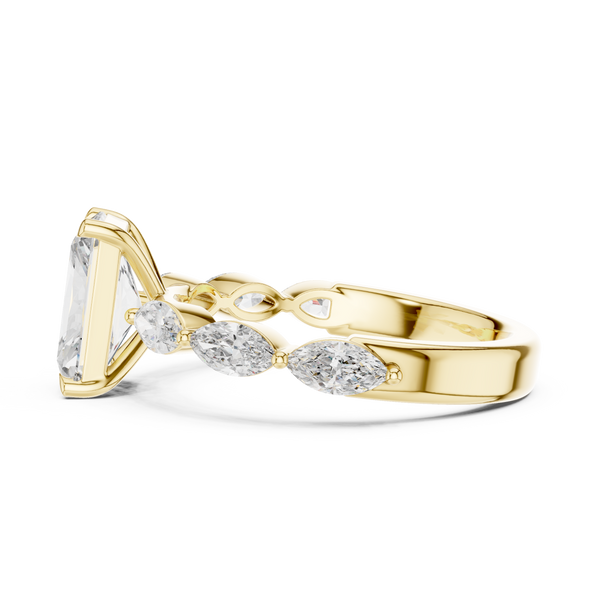 Filigree Lace lab grown diamond ring