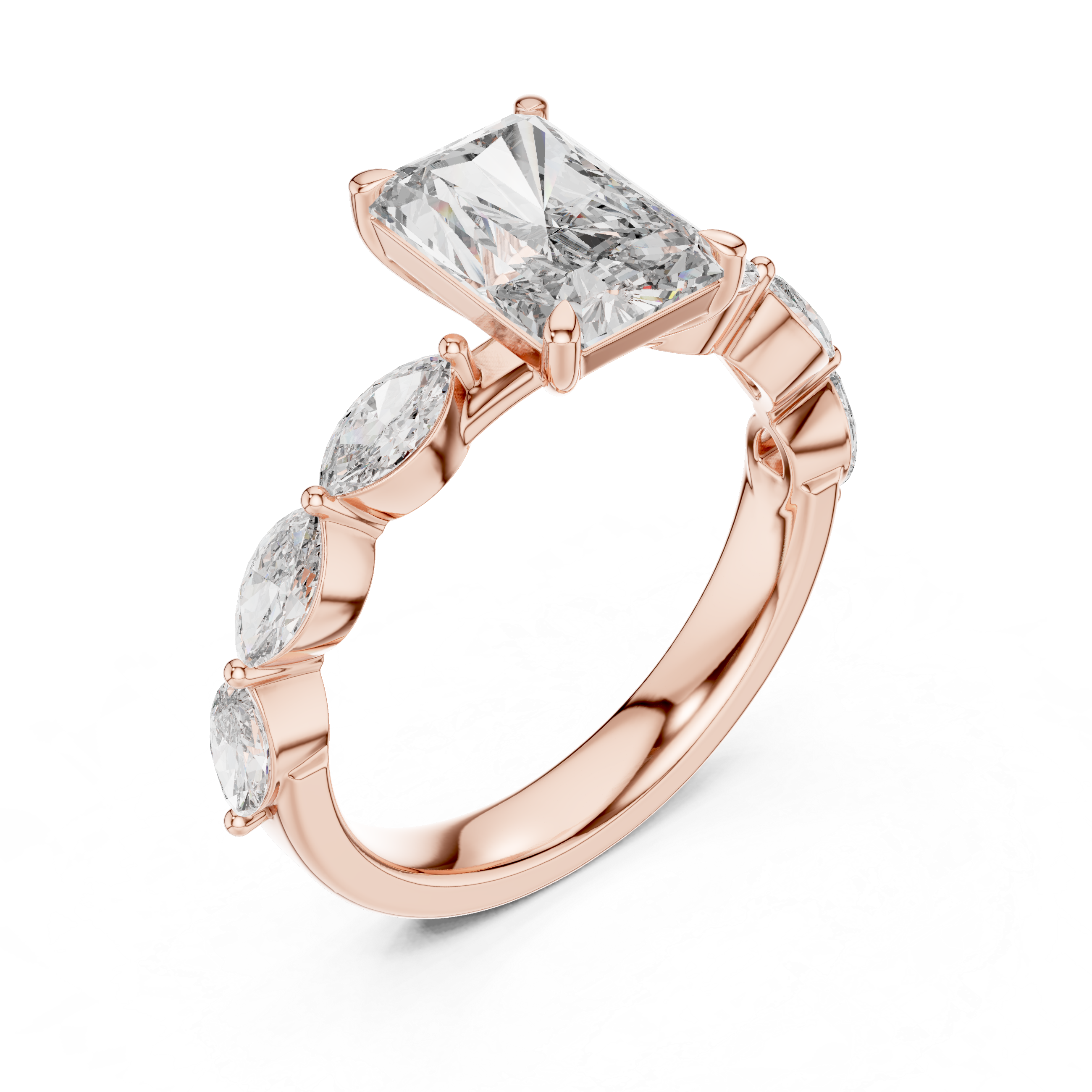 Filigree Lace lab grown diamond ring