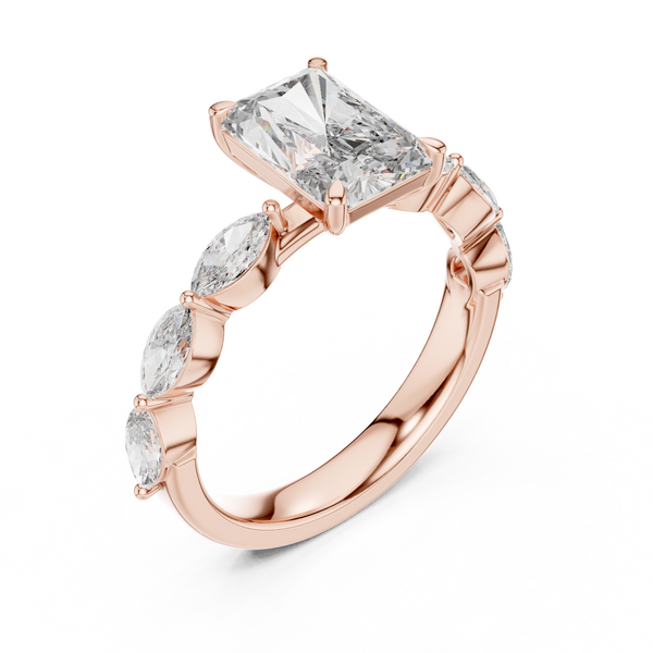 Filigree Lace lab grown diamond ring