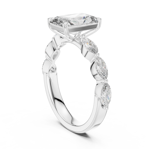 Filigree Lace lab grown diamond ring