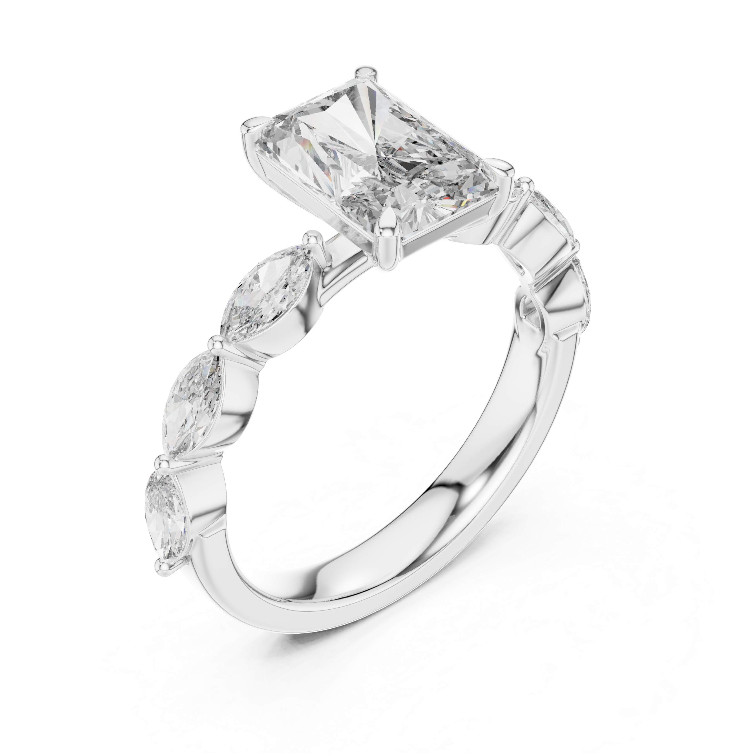 Filigree Lace lab grown diamond ring