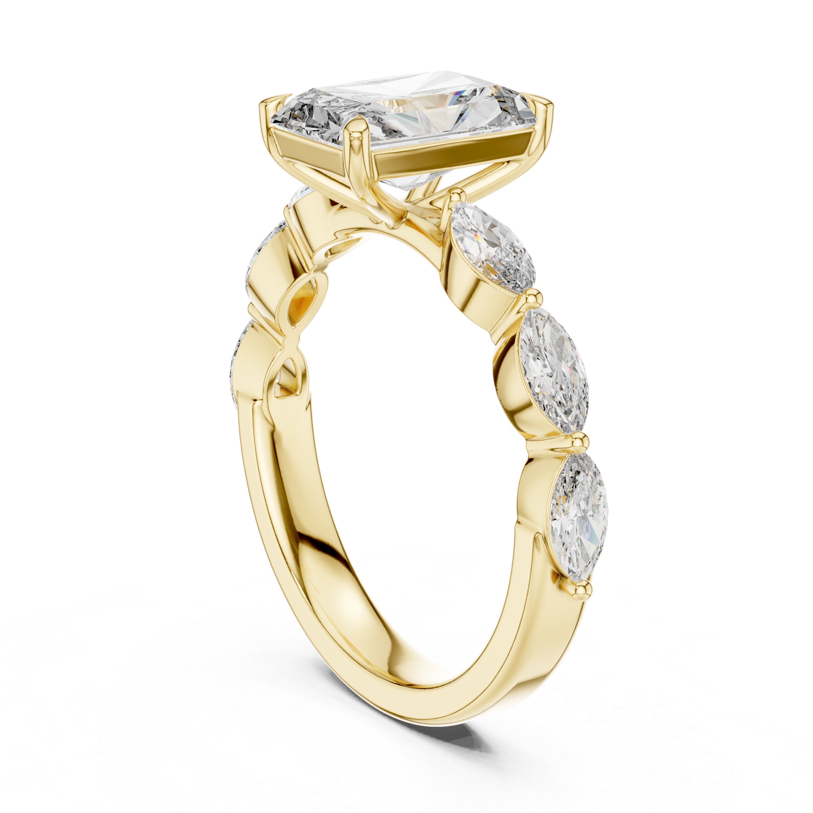 Filigree Lace lab grown diamond ring