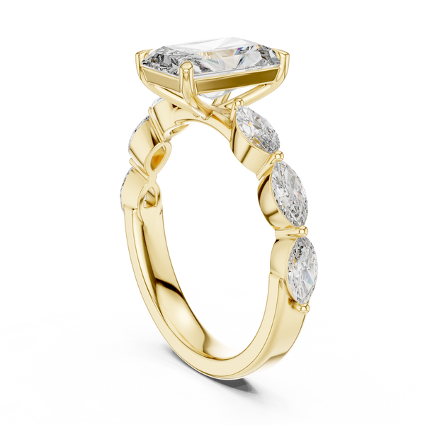 Filigree Lace lab grown diamond ring