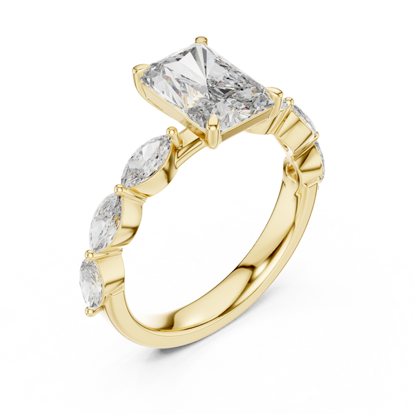 Filigree Lace lab grown diamond ring