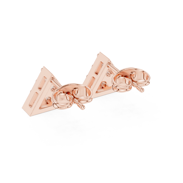 Green Leaf lab grown diamond earring design
