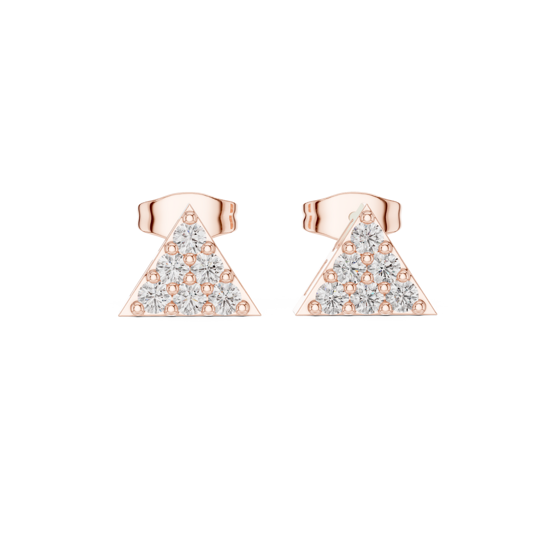 Green Leaf lab grown diamond earring design