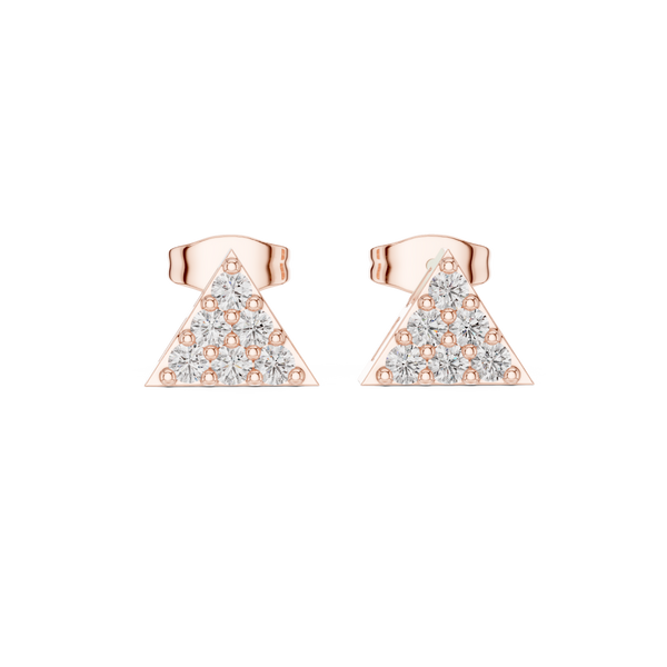 Green Leaf lab grown diamond earring design