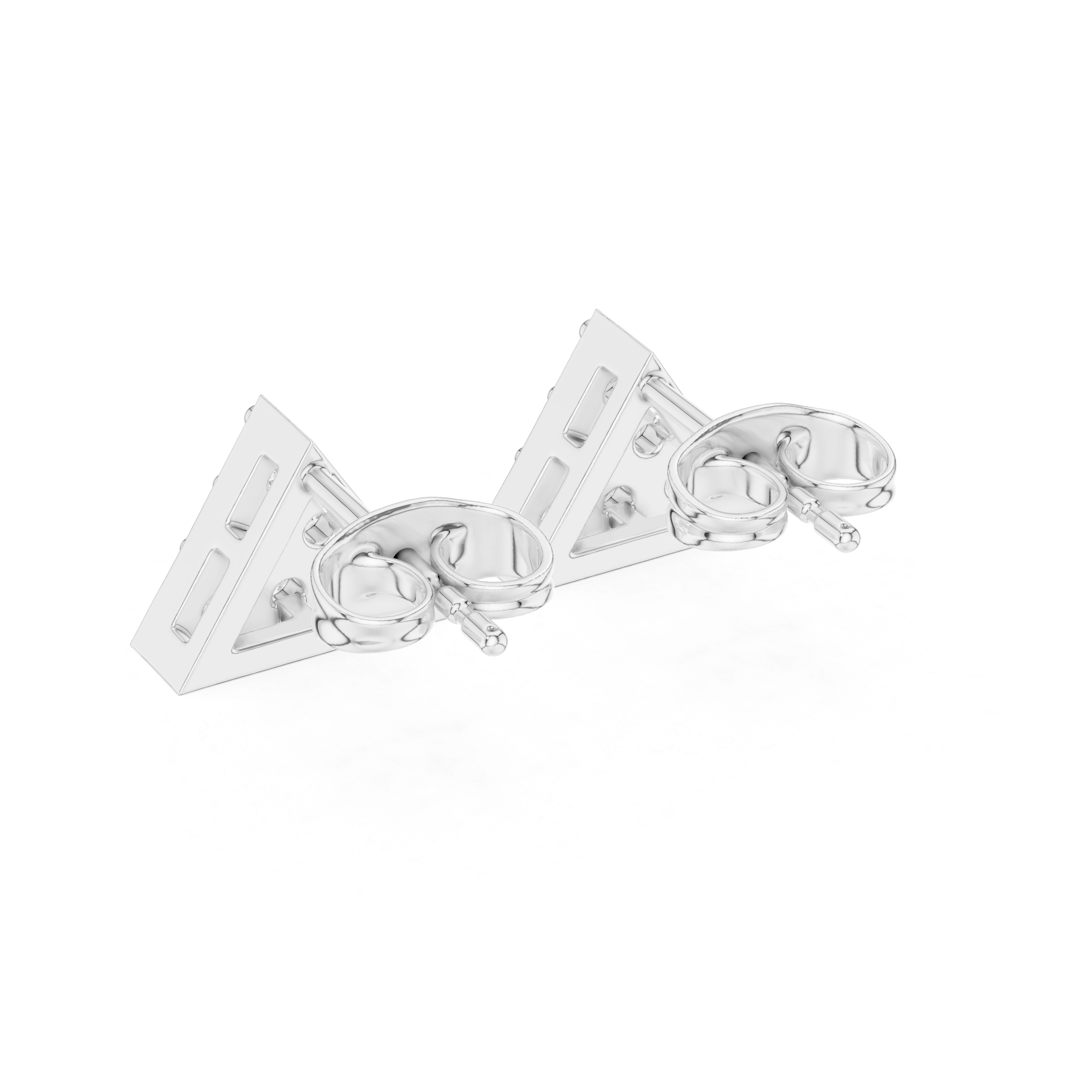 Green Leaf lab grown diamond earring design