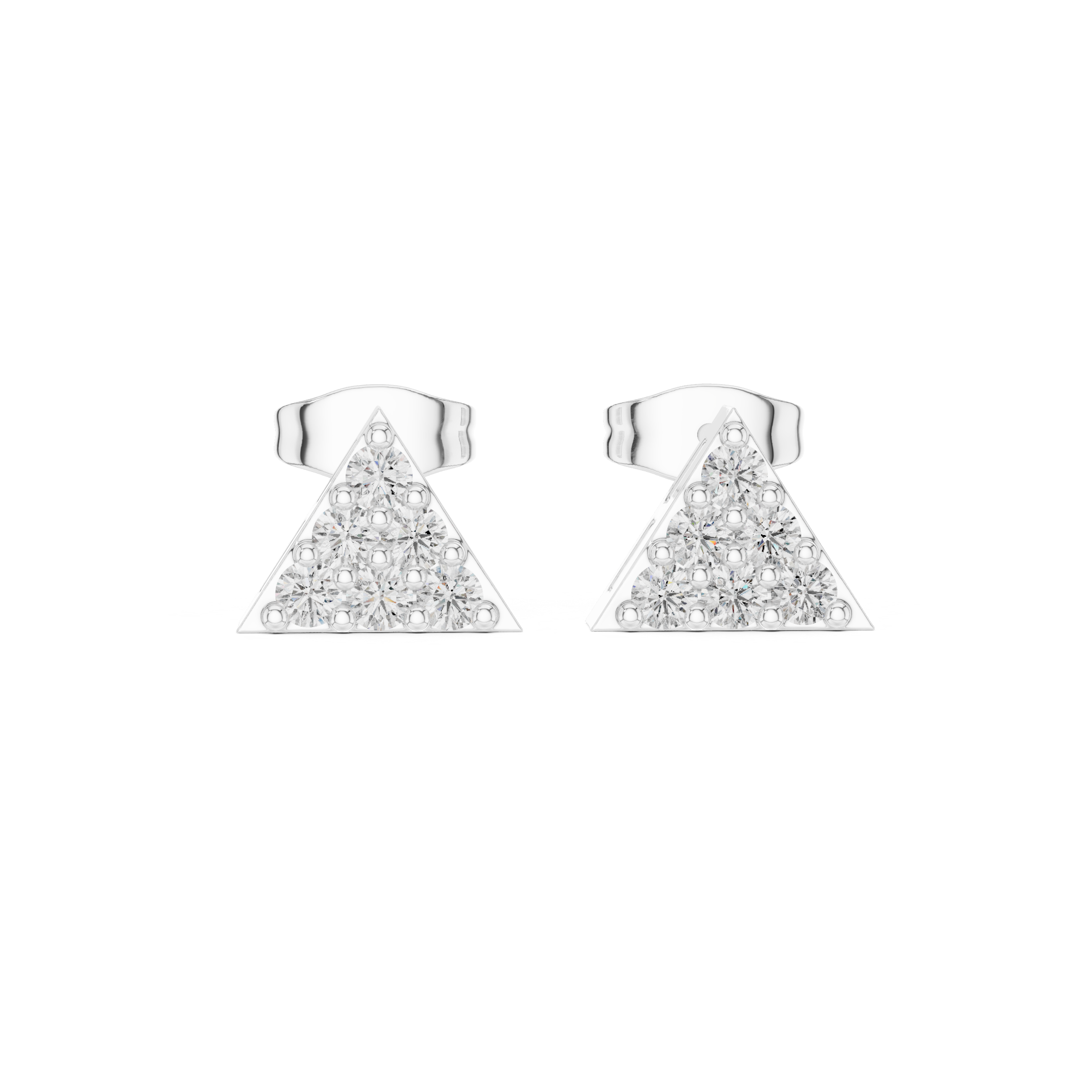 Green Leaf lab grown diamond earring design