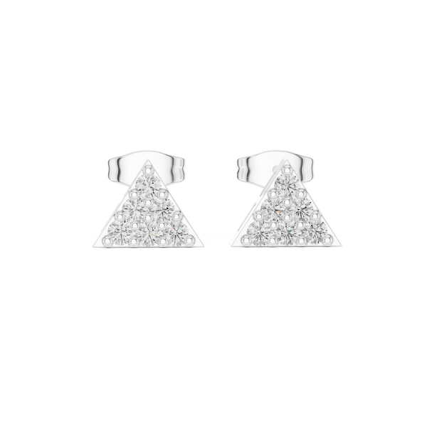 Green Leaf lab grown diamond earring design