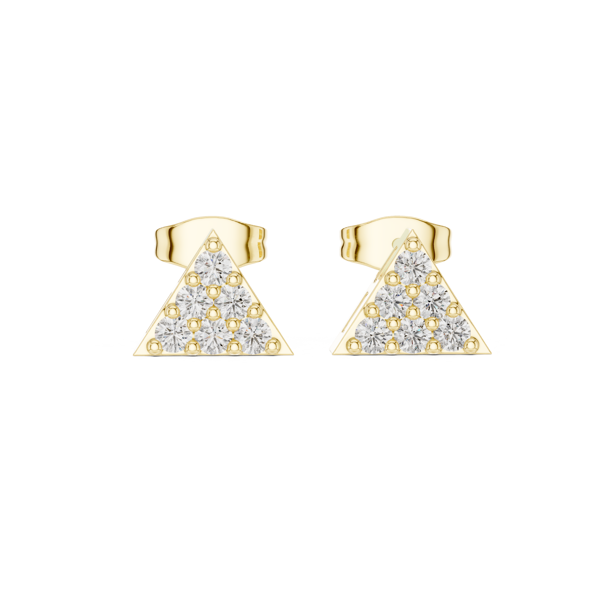 Green Leaf lab grown diamond earring design