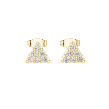 Green Leaf lab grown diamond earring design