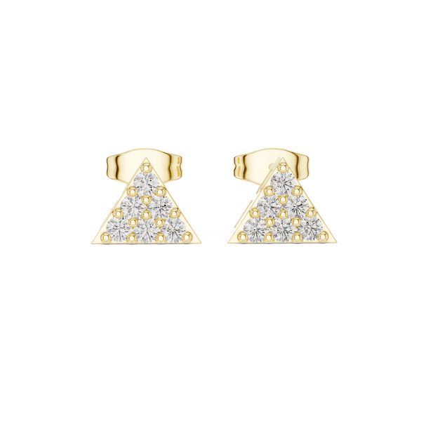 Green Leaf lab grown diamond earring design