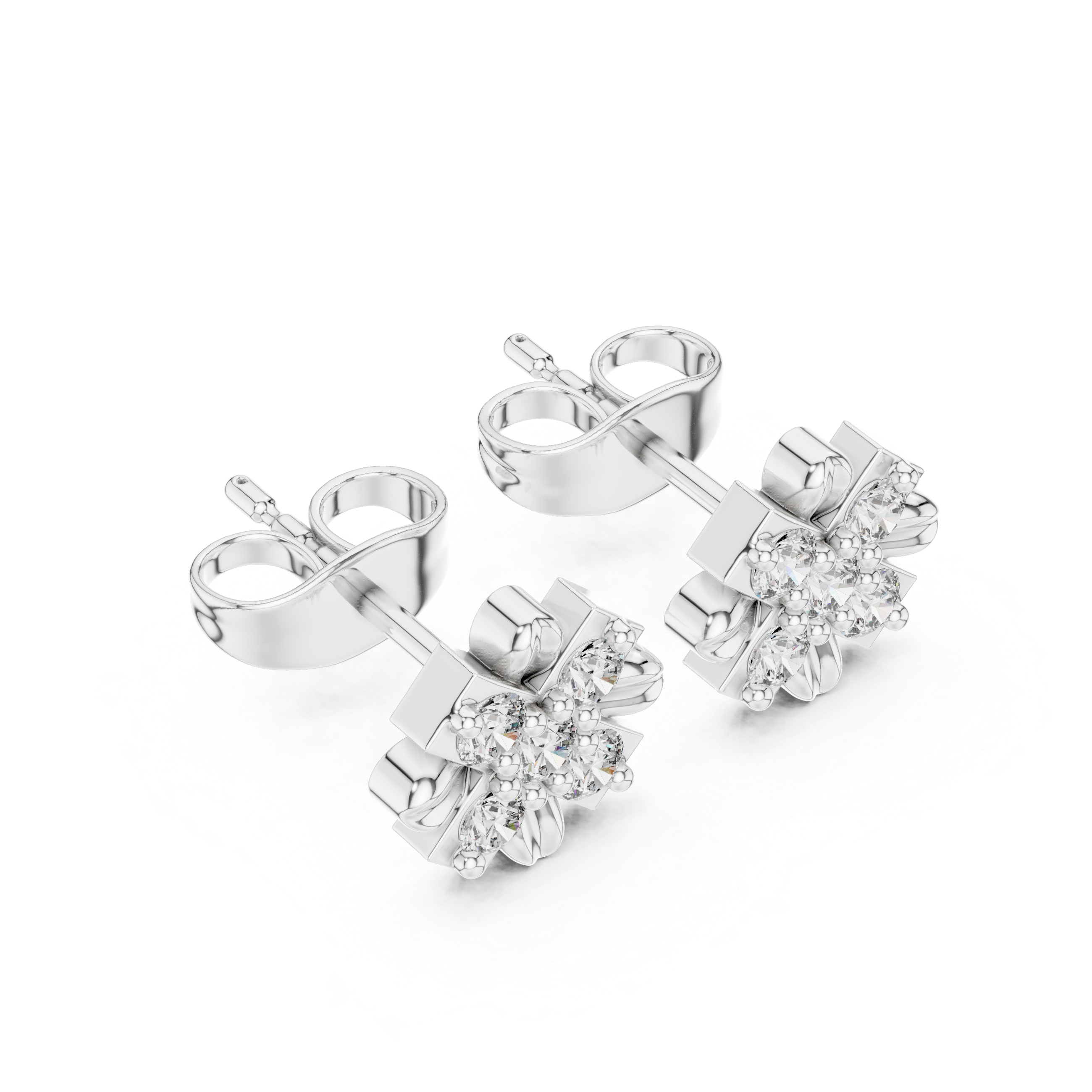 Night Fall lab grown diamond earring design