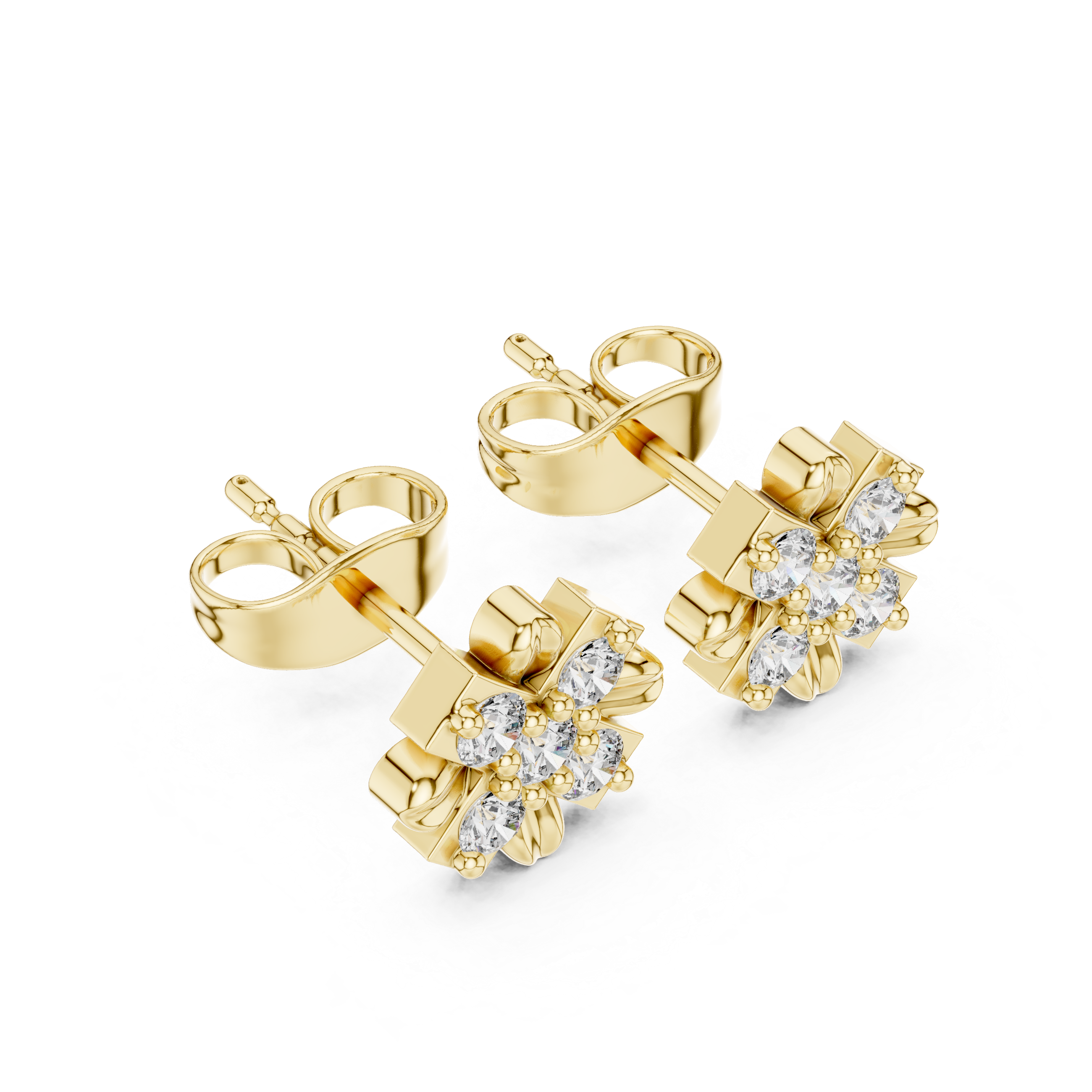 Night Fall lab grown diamond earring design