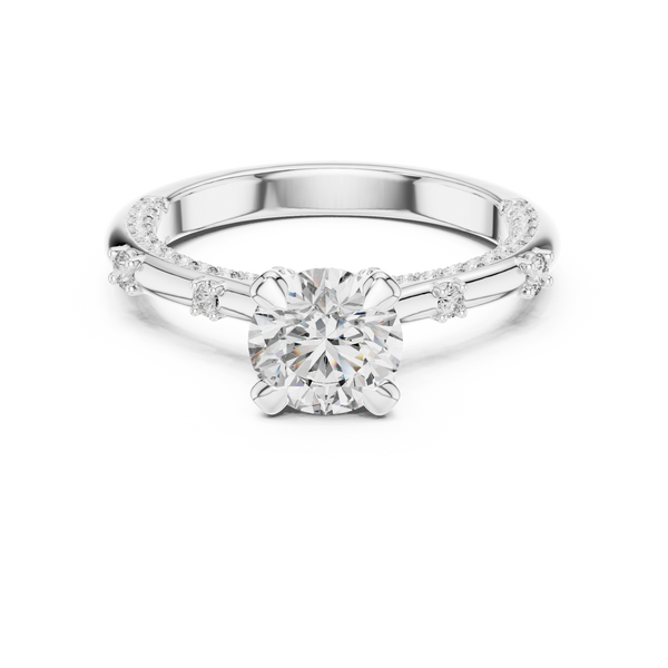 Pinnacle Top lab grown diamond ring