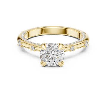 Pinnacle Top lab grown diamond ring