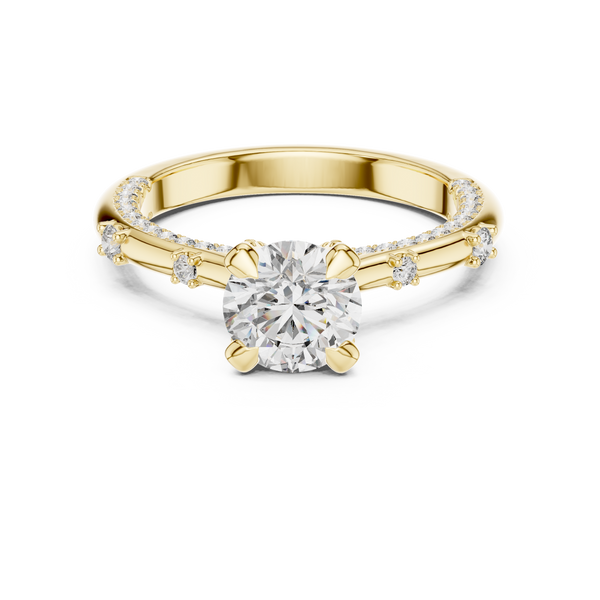 Pinnacle Top lab grown diamond ring
