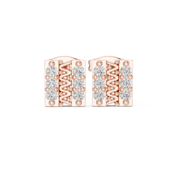 Elite Rank lab grown diamond earring design