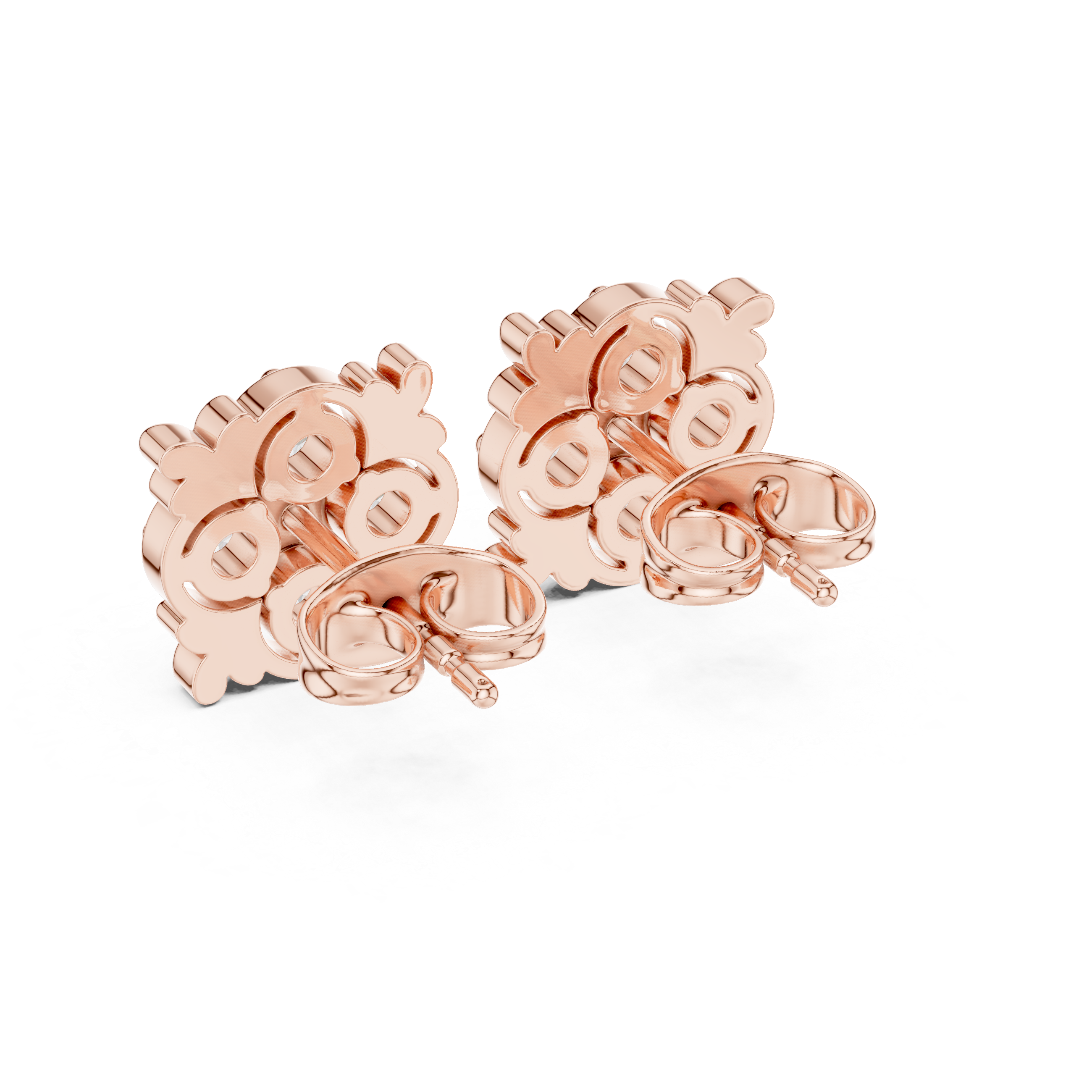 Twin Flame lab grown diamond earring design