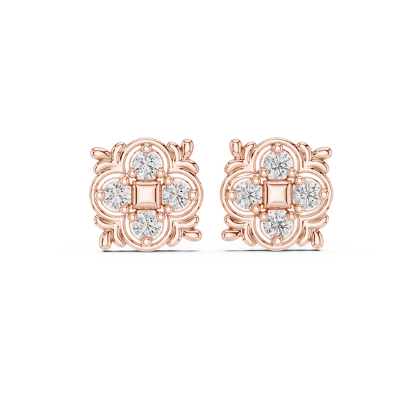 Twin Flame lab grown diamond earring design