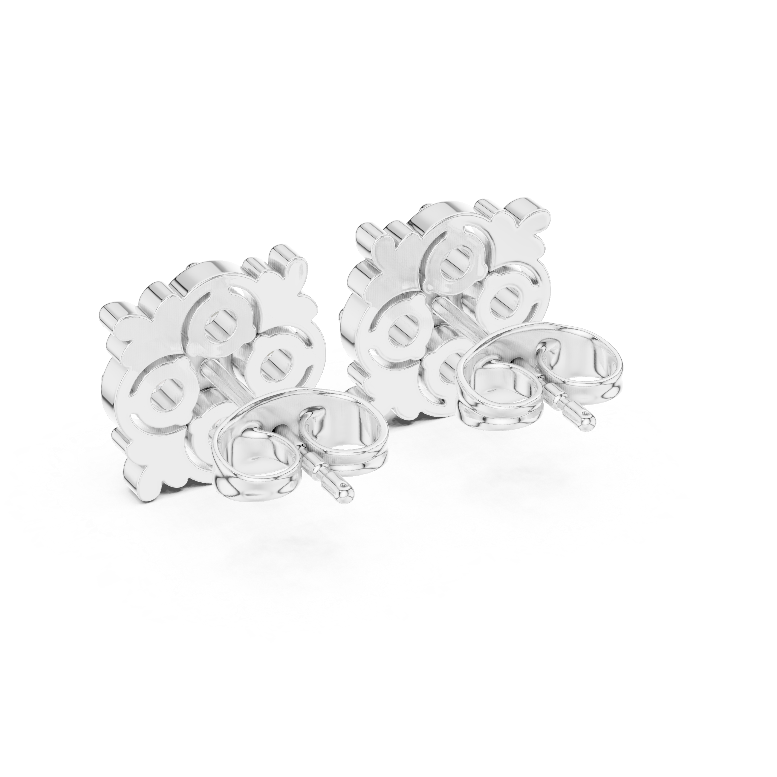 Twin Flame lab grown diamond earring design