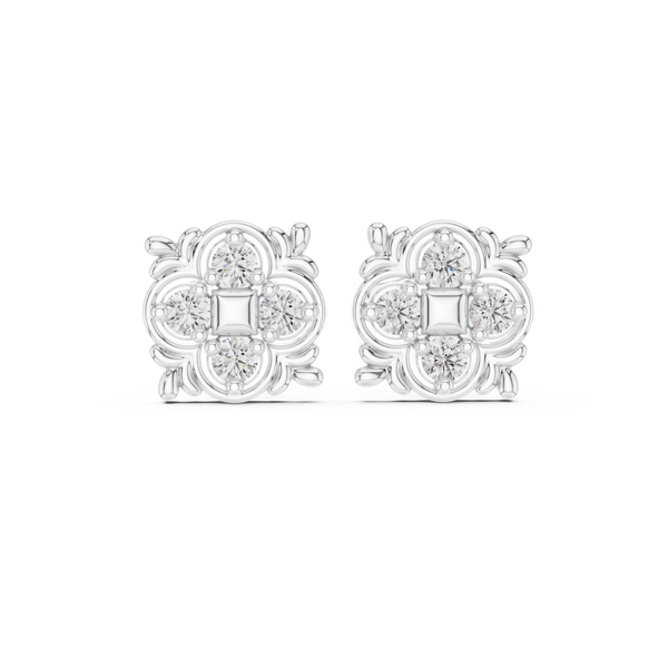 Twin Flame lab grown diamond earring design