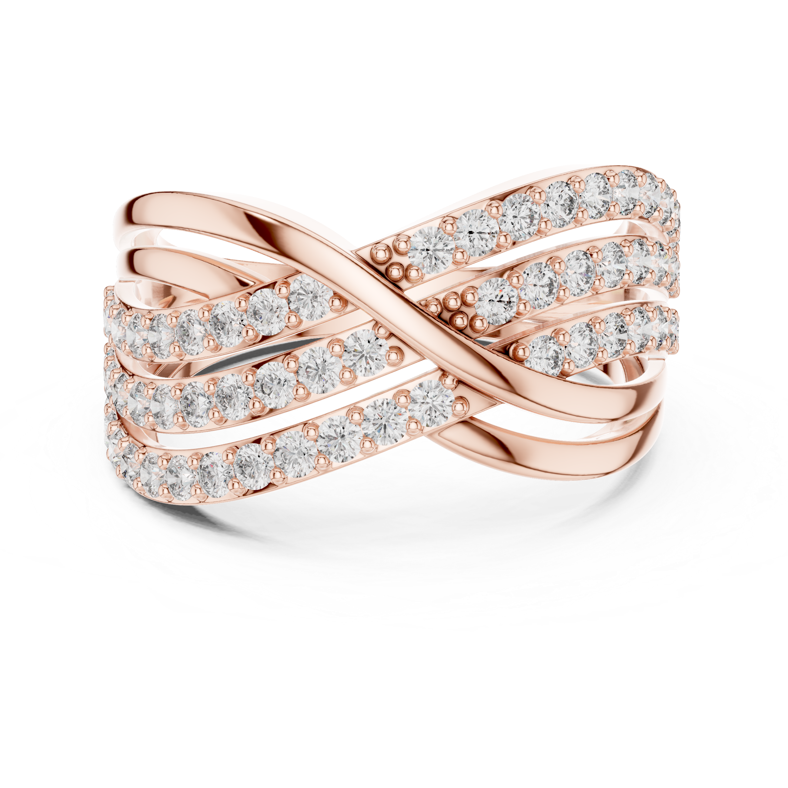 Silhouette Dark lab grown diamond ring