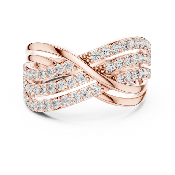 Silhouette Dark lab grown diamond ring