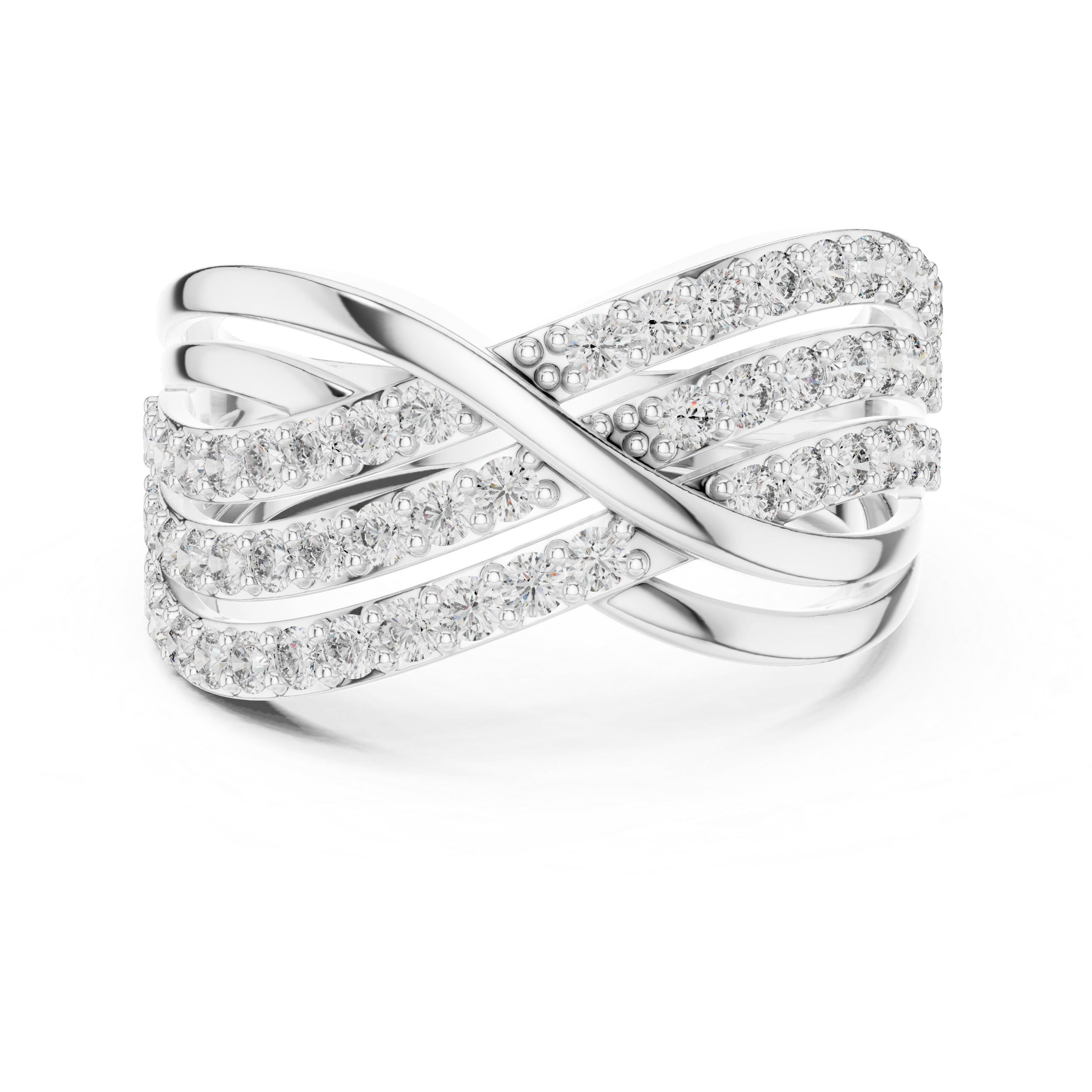 Silhouette Dark lab grown diamond ring