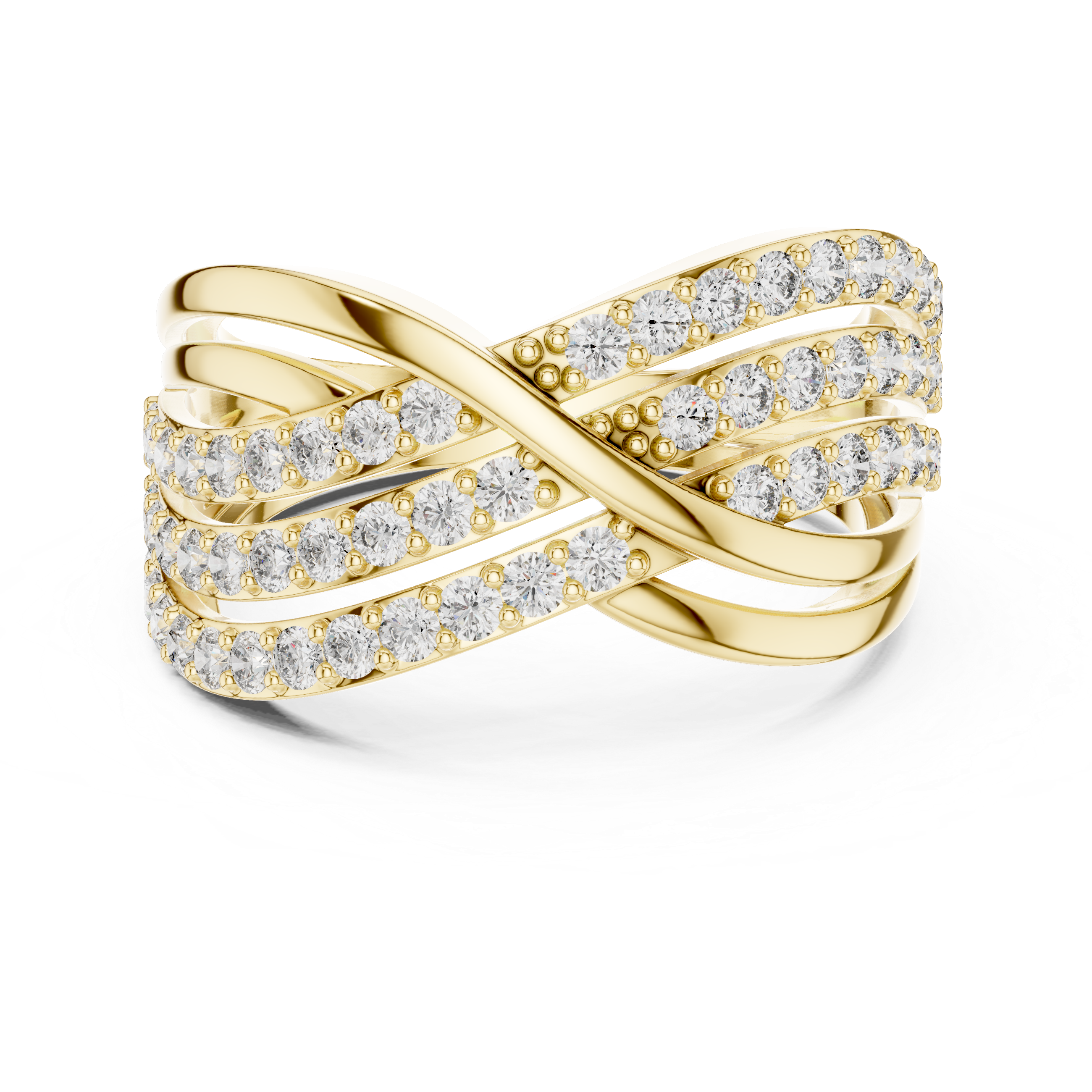 Silhouette Dark lab grown diamond ring