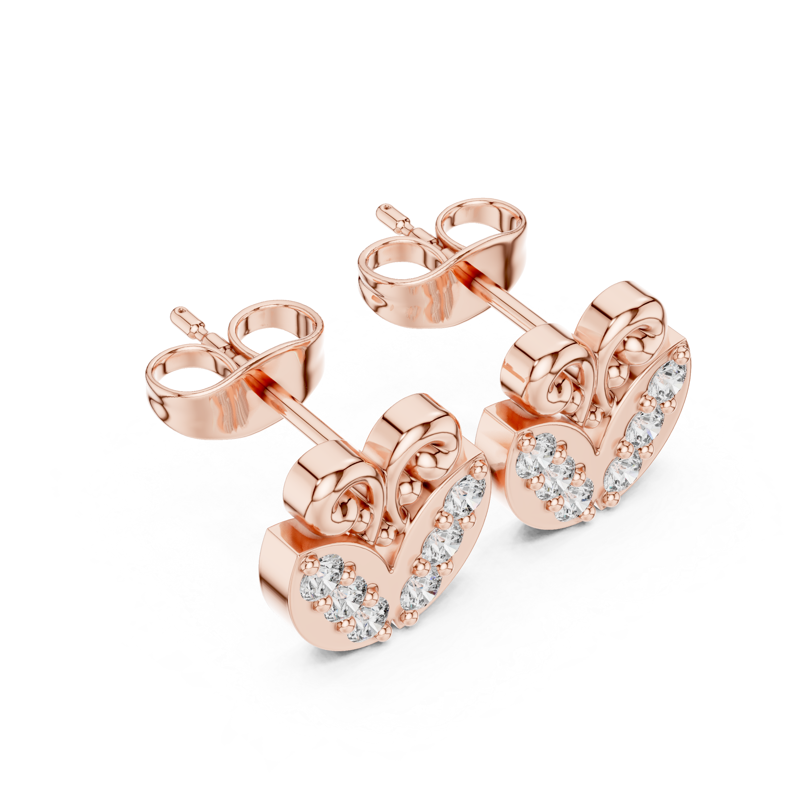 Local Charm lab grown diamond earring design