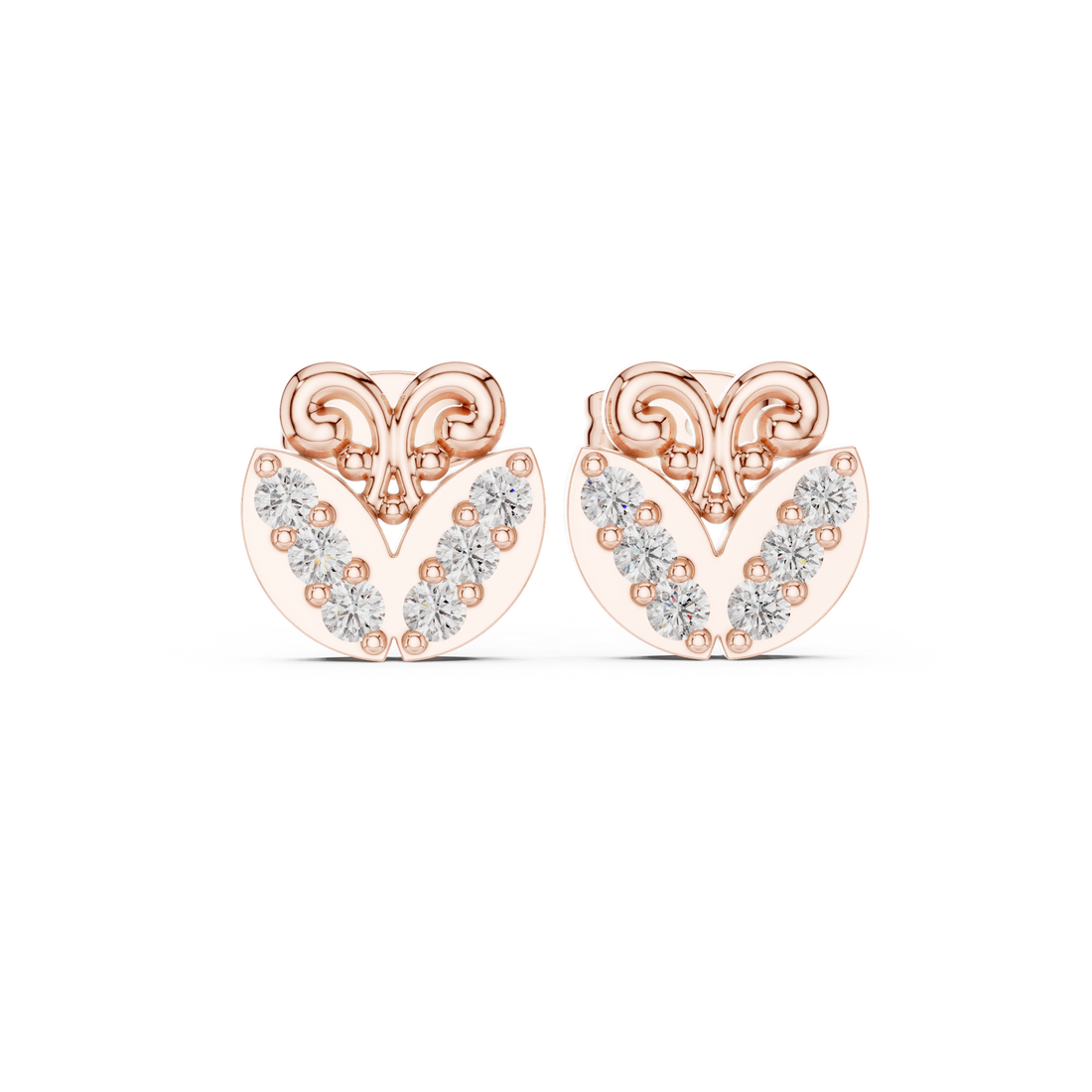 Local Charm lab grown diamond earring design