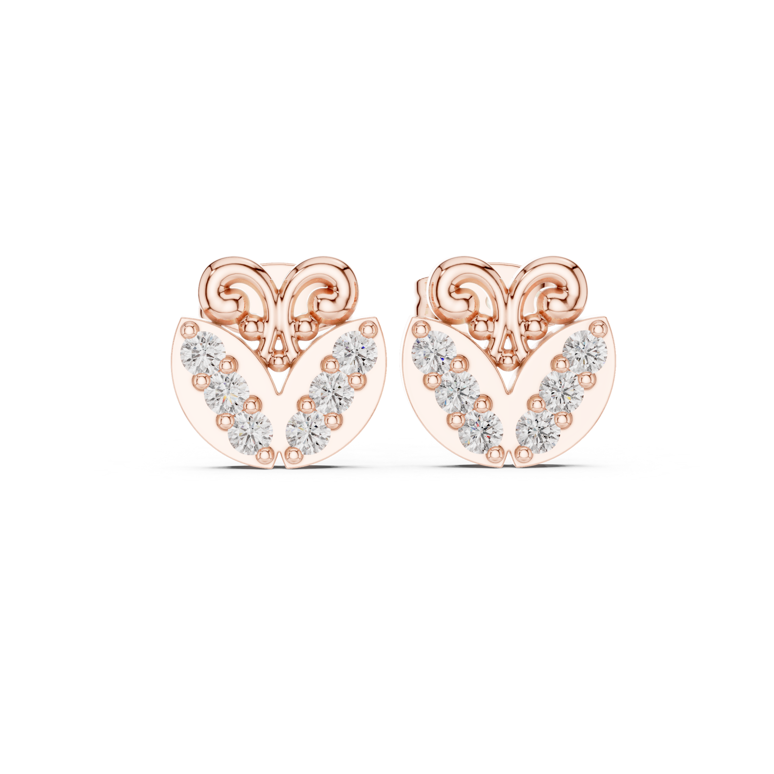 Local Charm lab grown diamond earring design