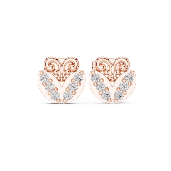 Local Charm lab grown diamond earring design