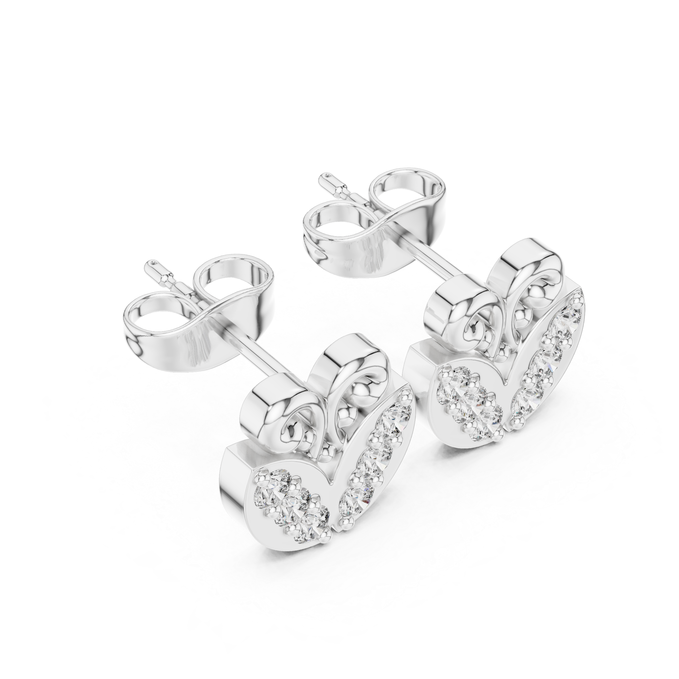 Local Charm lab grown diamond earring design