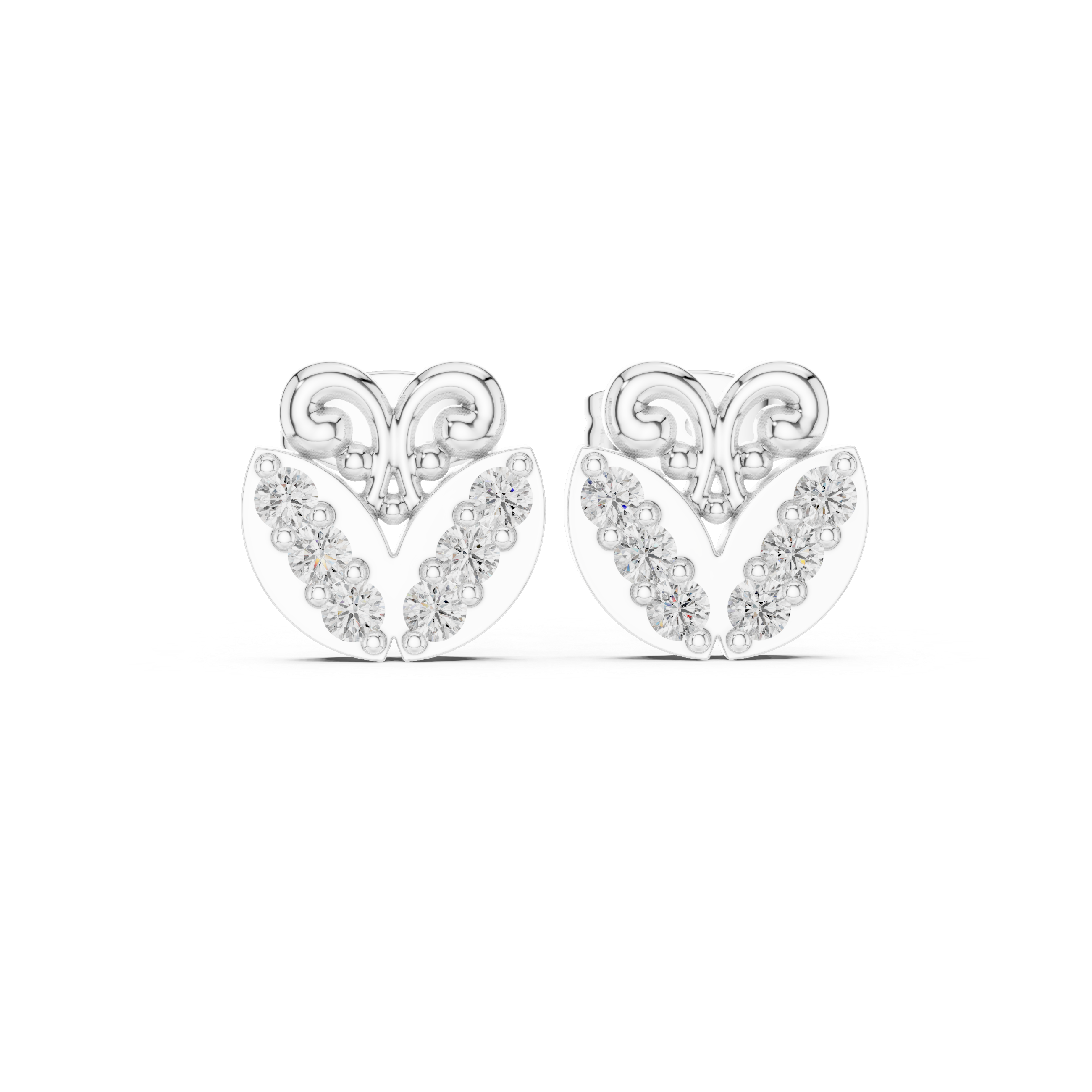 Local Charm lab grown diamond earring design