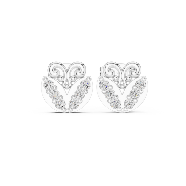 Local Charm lab grown diamond earring design