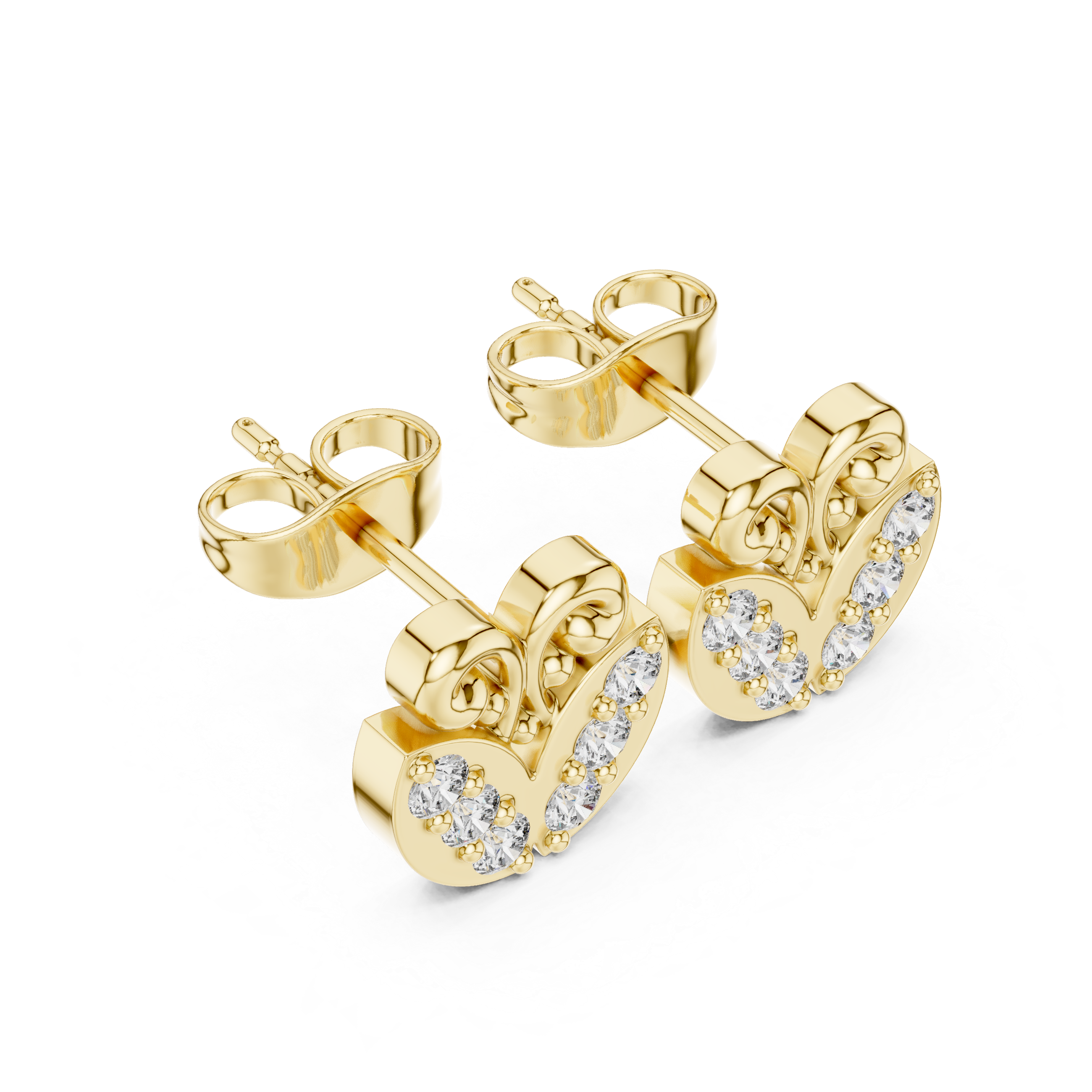 Local Charm lab grown diamond earring design