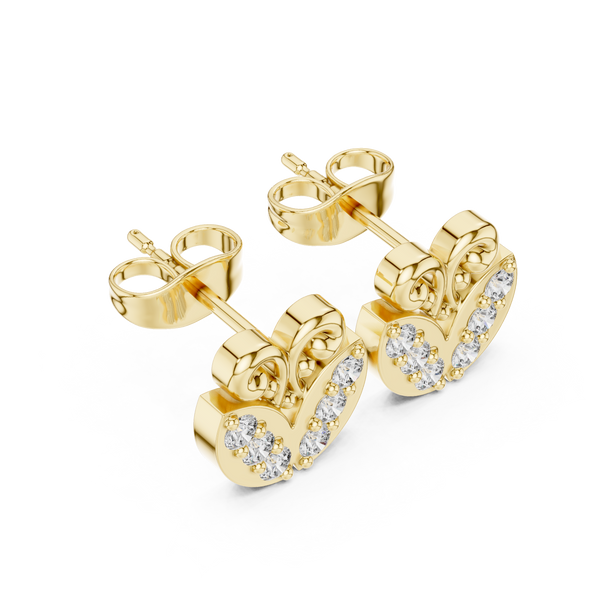 Local Charm lab grown diamond earring design
