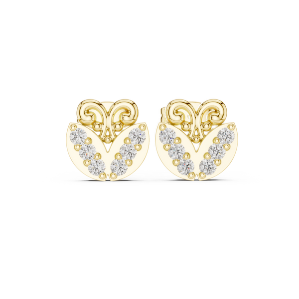 Local Charm lab grown diamond earring design