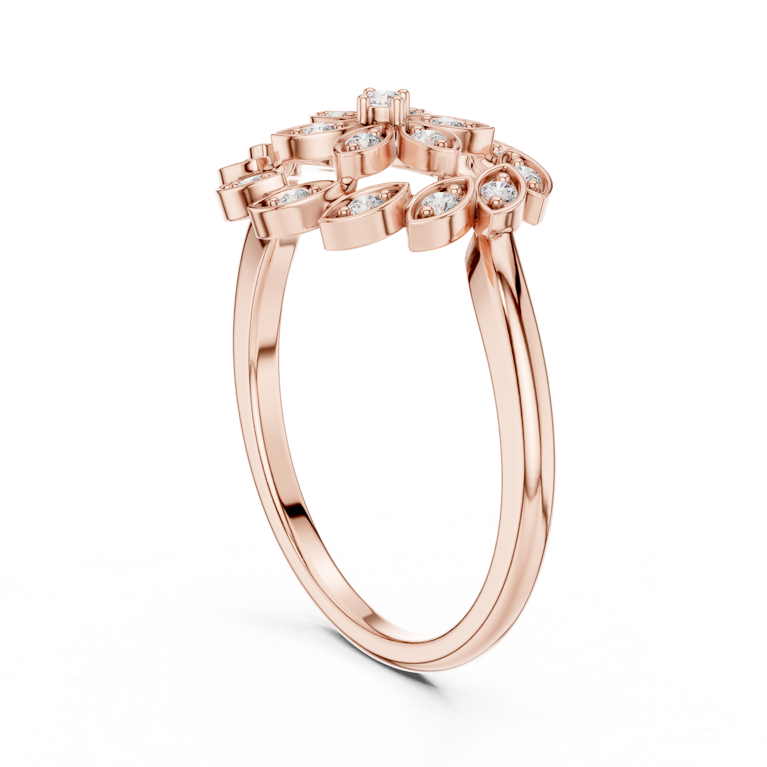 Summit Peak lab grown diamond ring