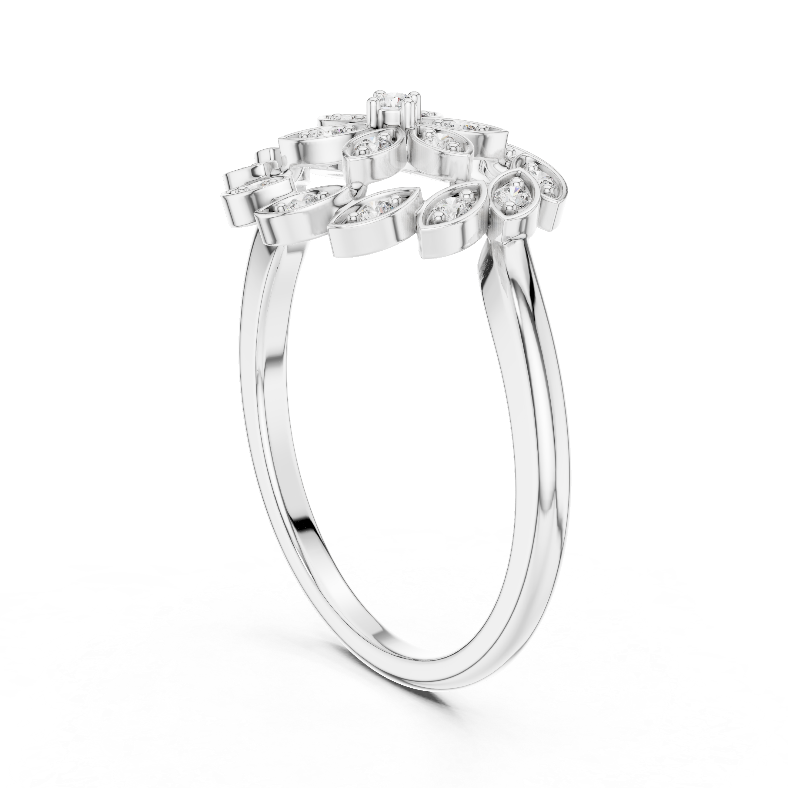 Summit Peak lab grown diamond ring